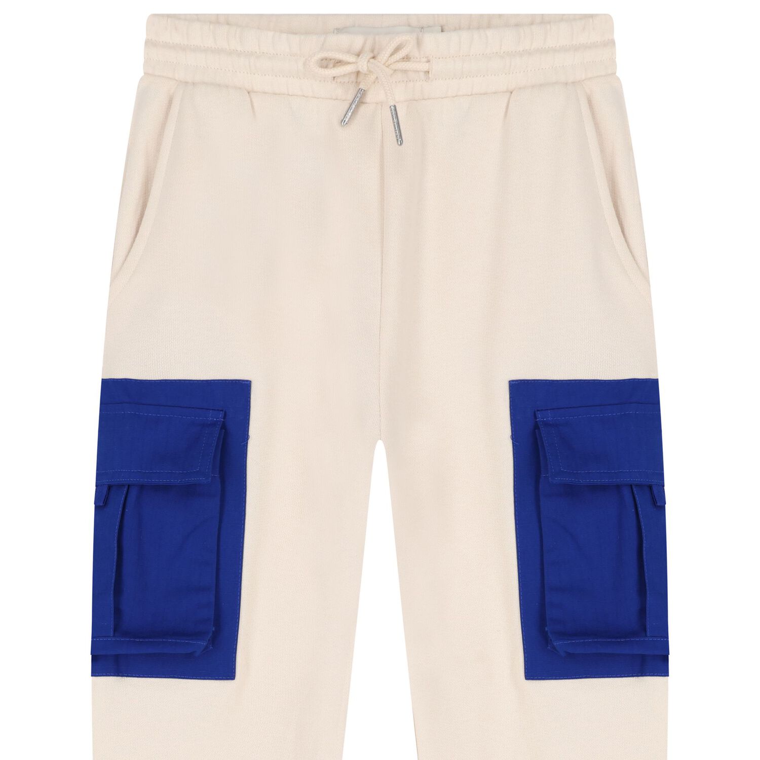 بنطلون رياضى للاولاد بالشعار باللون البيج , 1, hi-res