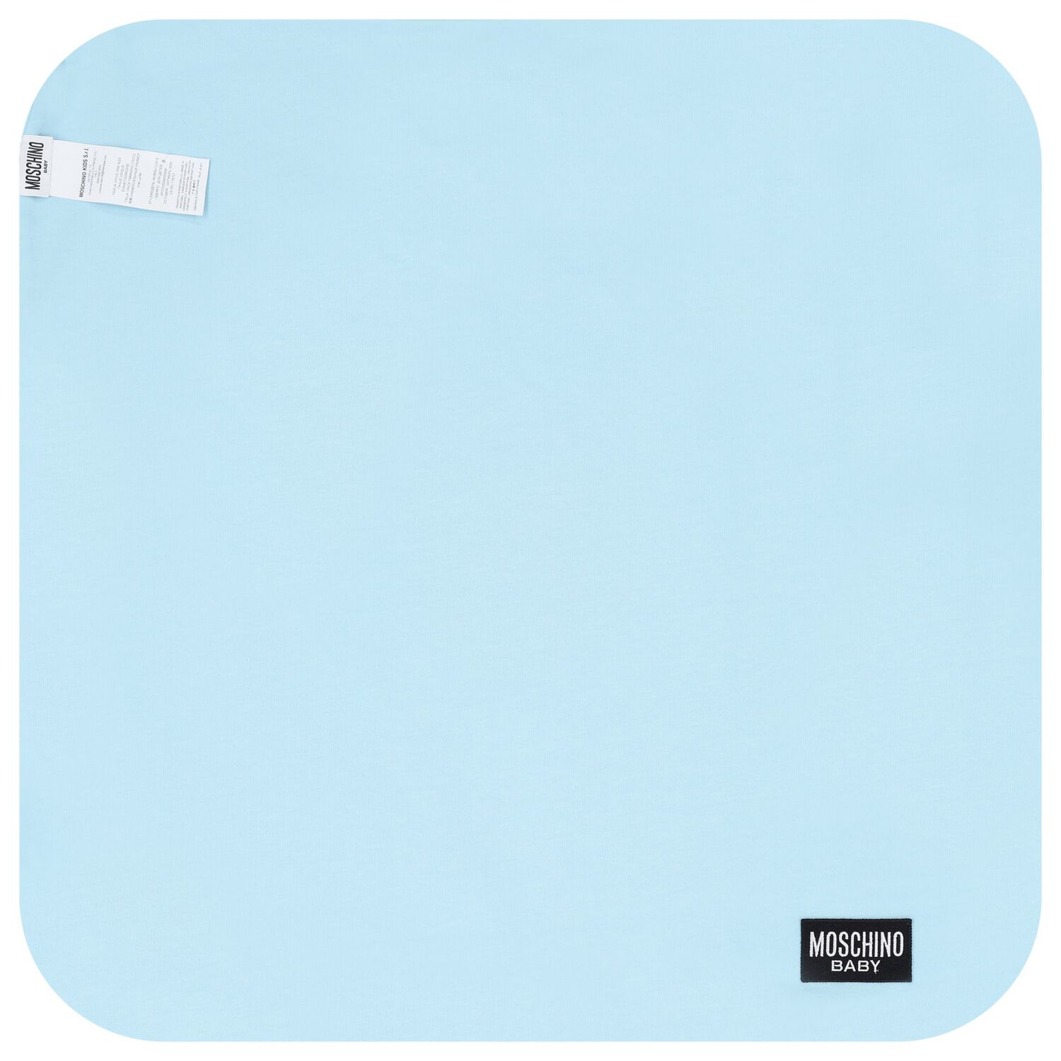 Blue Teddy Bear Logo Baby Blanket, 4, hi-res image number null