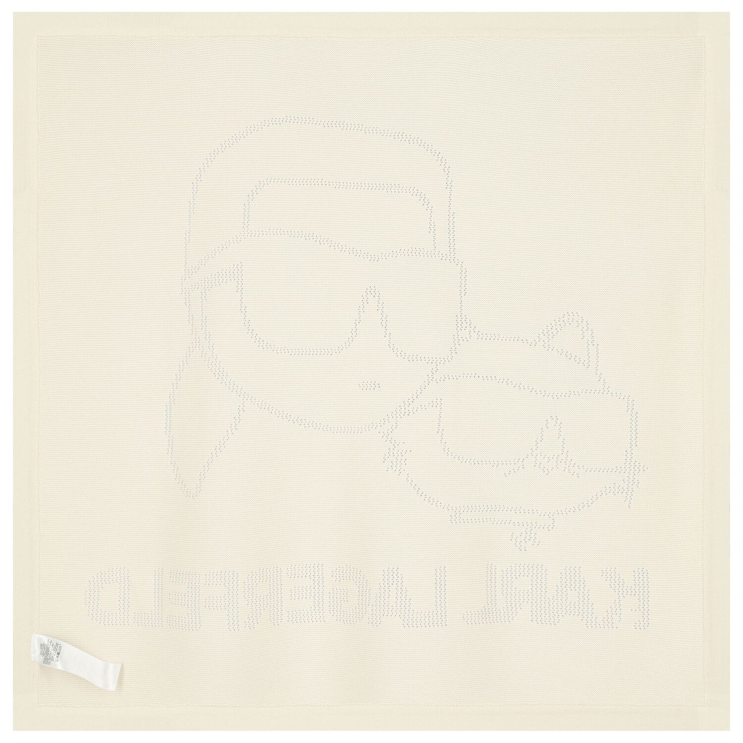 Ivory Karl & Choupette Knit Baby Blanket, 1, hi-res