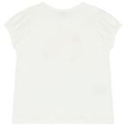 Girls White & Pink Tulle Skirt Set, 1, hi-res