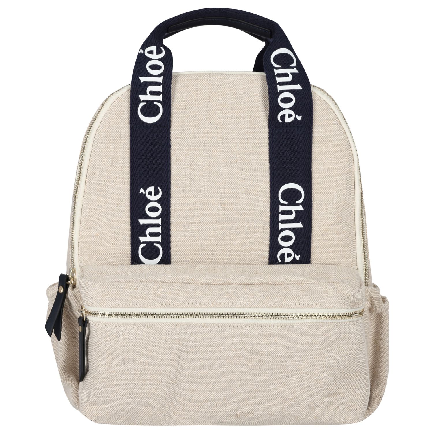 Girls Beige Logo Backpack, 1, hi-res image number null
