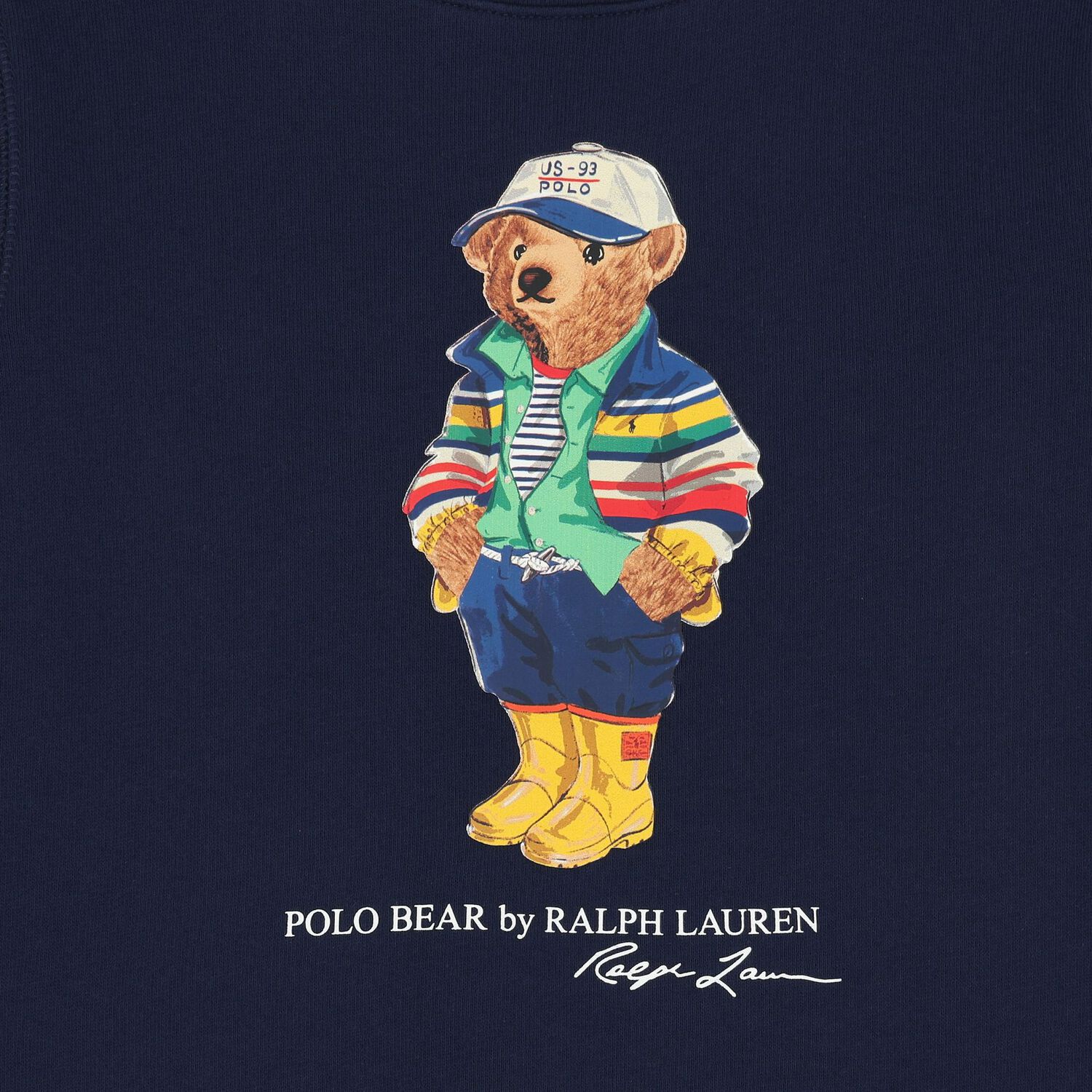 Boys Navy Blue Polo Bear Sweatshirt, 1, hi-res image number null