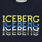 Younger Boys Navy Logo T-Shirt, 1, hi-res