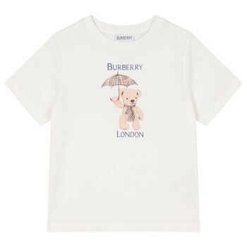 Ivory Thomas Bear Logo T-Shirt