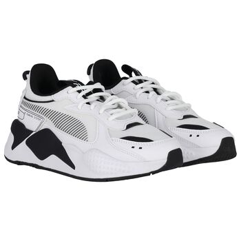 White & Black RS-X Jr Trainers
