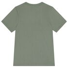 طقم بنطلون بشعار أخضر, 2, hi-res