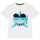 Boys White Shark T-Shirt, 1, hi-res