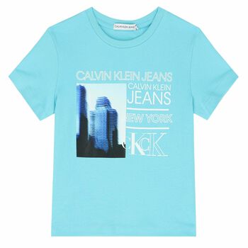 Boys Blue Logo T-Shirt