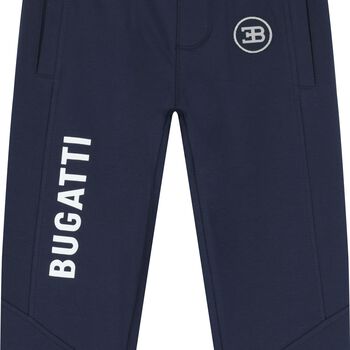 Boys Navy Blue Logo Joggers