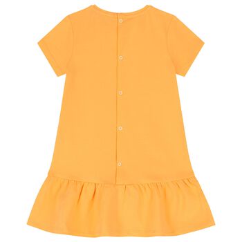 Younger Girls Orange Logo Bag Dress