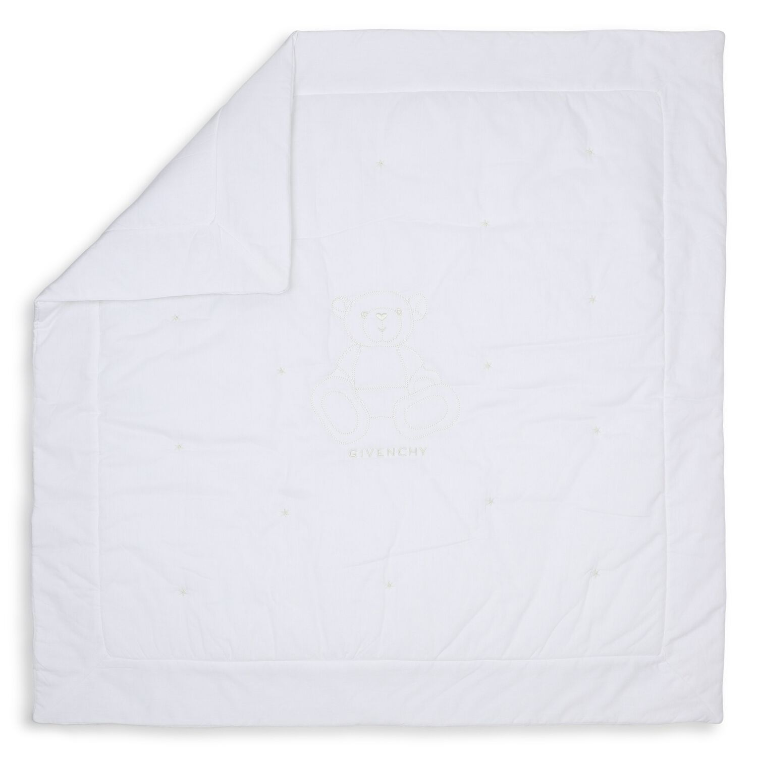 بطانية أطفال بشعار دب أبيض, 1, hi-res