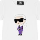 Girls White Ikonik Logo T-Shirt, 2, hi-res