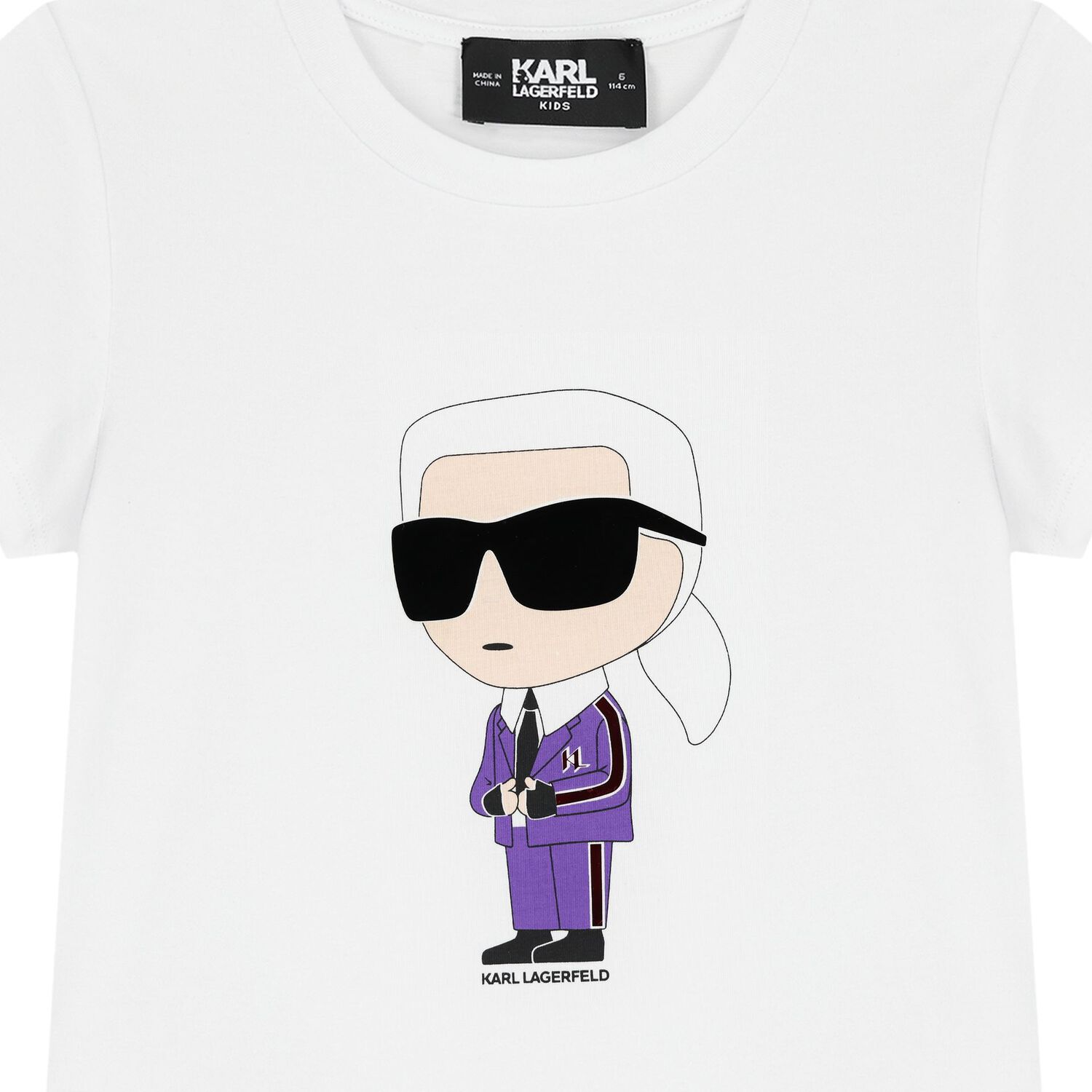 Girls White Ikonik Logo T-Shirt, 2, hi-res