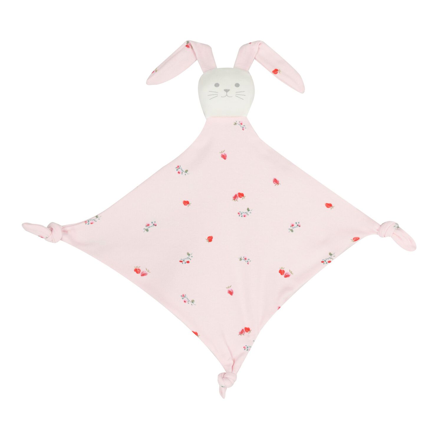 Baby Girls Pink Strawberry Dress Set, 1, hi-res