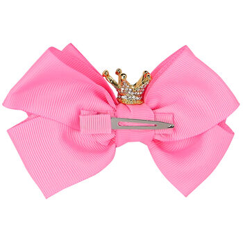 Girls Pink Bow Hairclip