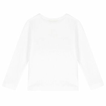 توب فتيات القوة باللون الابيض للبنات