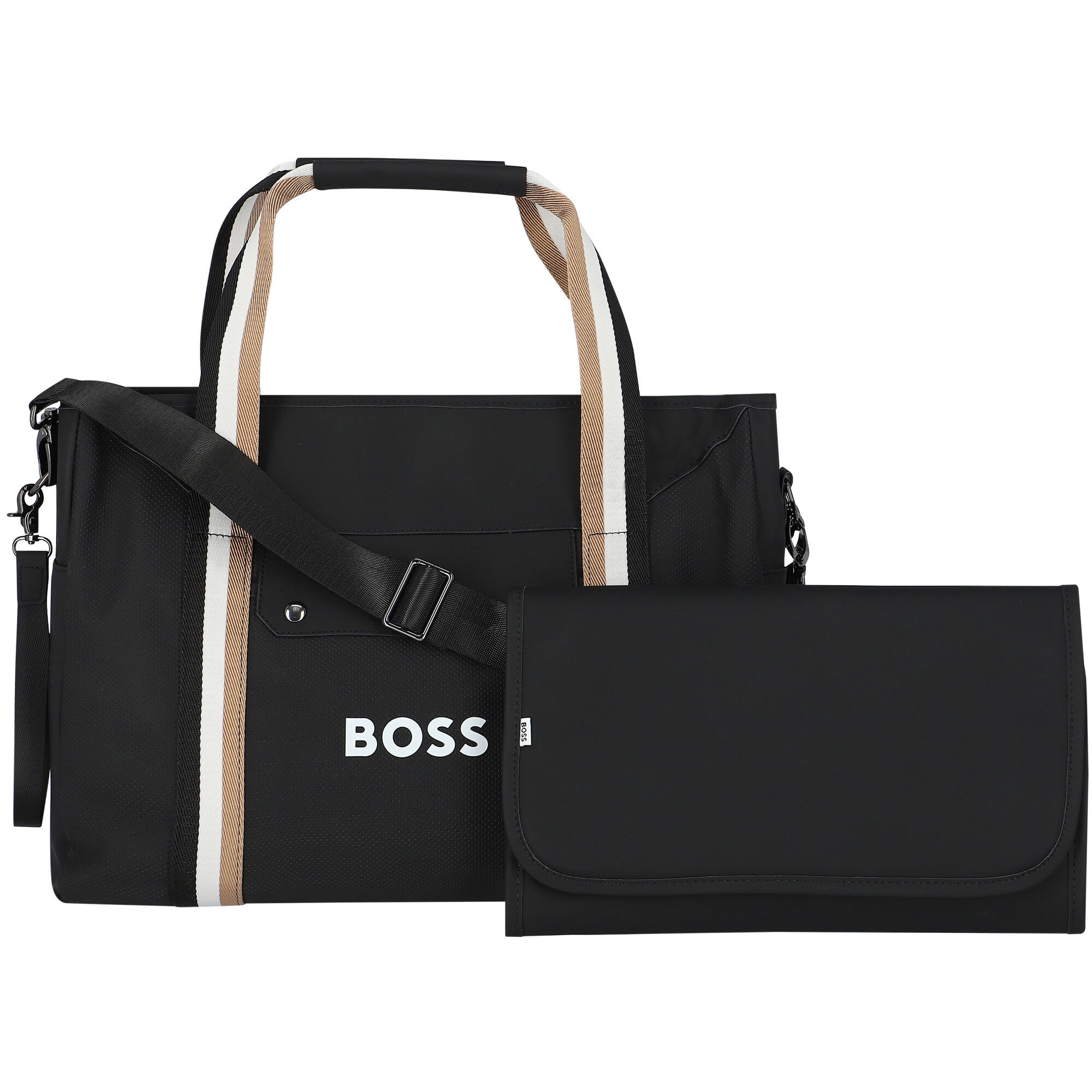 Black tote 2025 changing bag