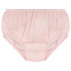 Baby Girls Pink Bow Dress Set, 1, hi-res