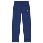 Boys Blue Camouflage Joggers, 1, hi-res