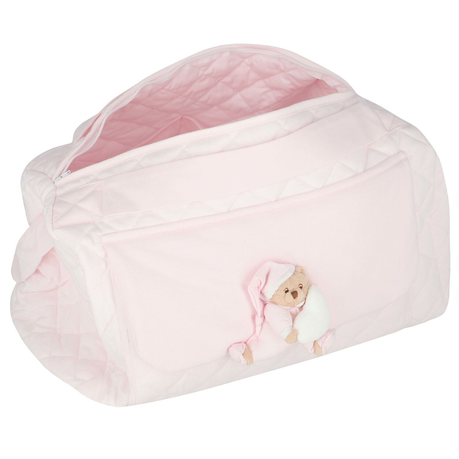 شنطة مواليد بطبعة تيدى باللون الوردى للأطفال  , 2, hi-res image number null