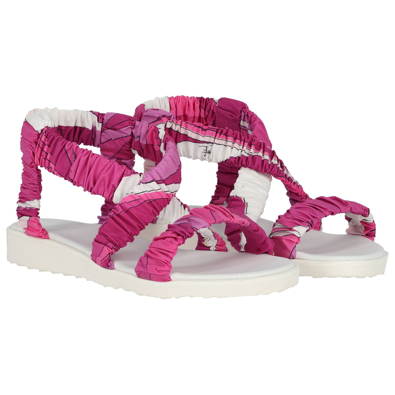 Girls Pink & Purple Sandals, 2, hi-res