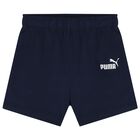 طقم شورت أولاد بالشعار باللون الأزرق, 2, hi-res