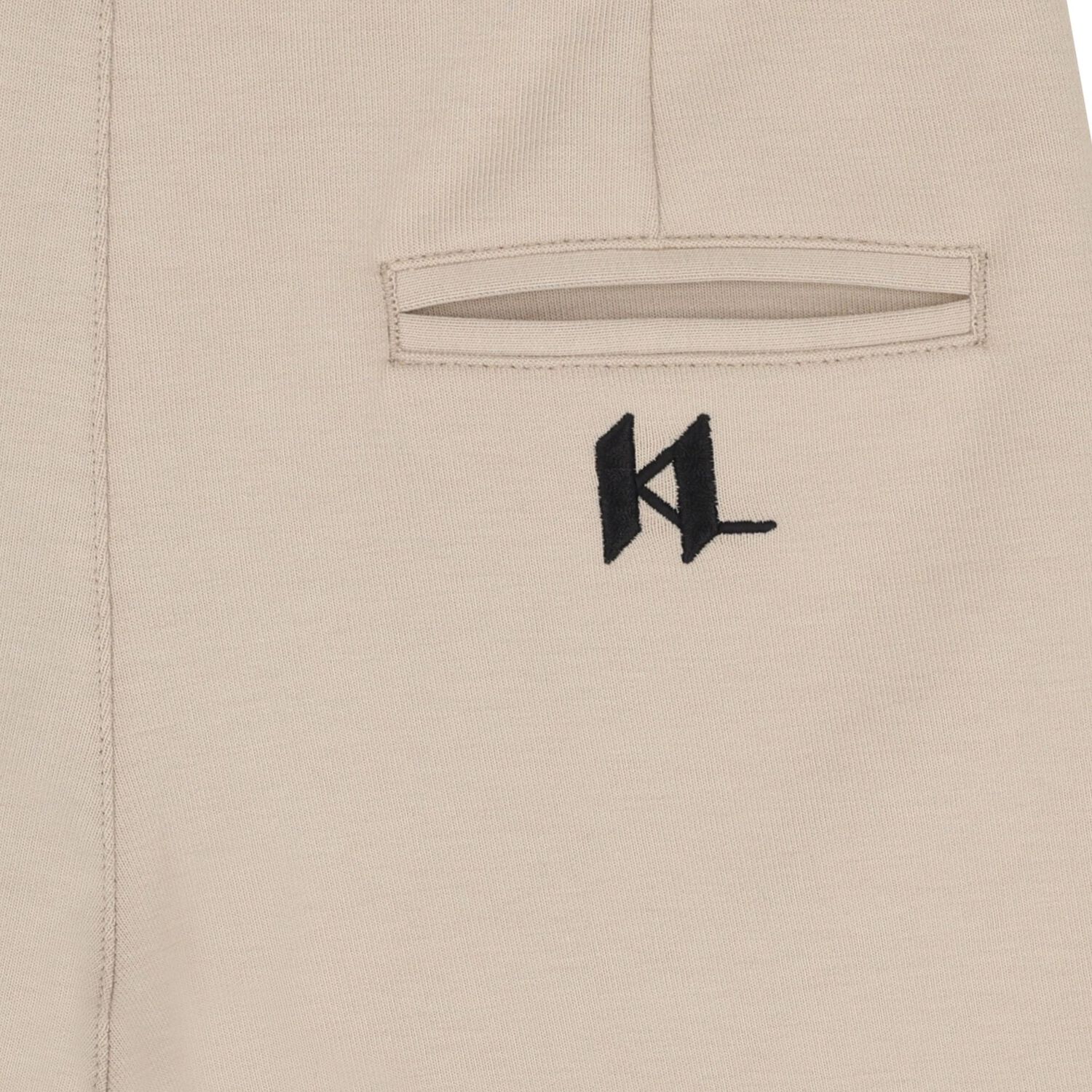 Boys Beige Logo Shorts , 1, hi-res