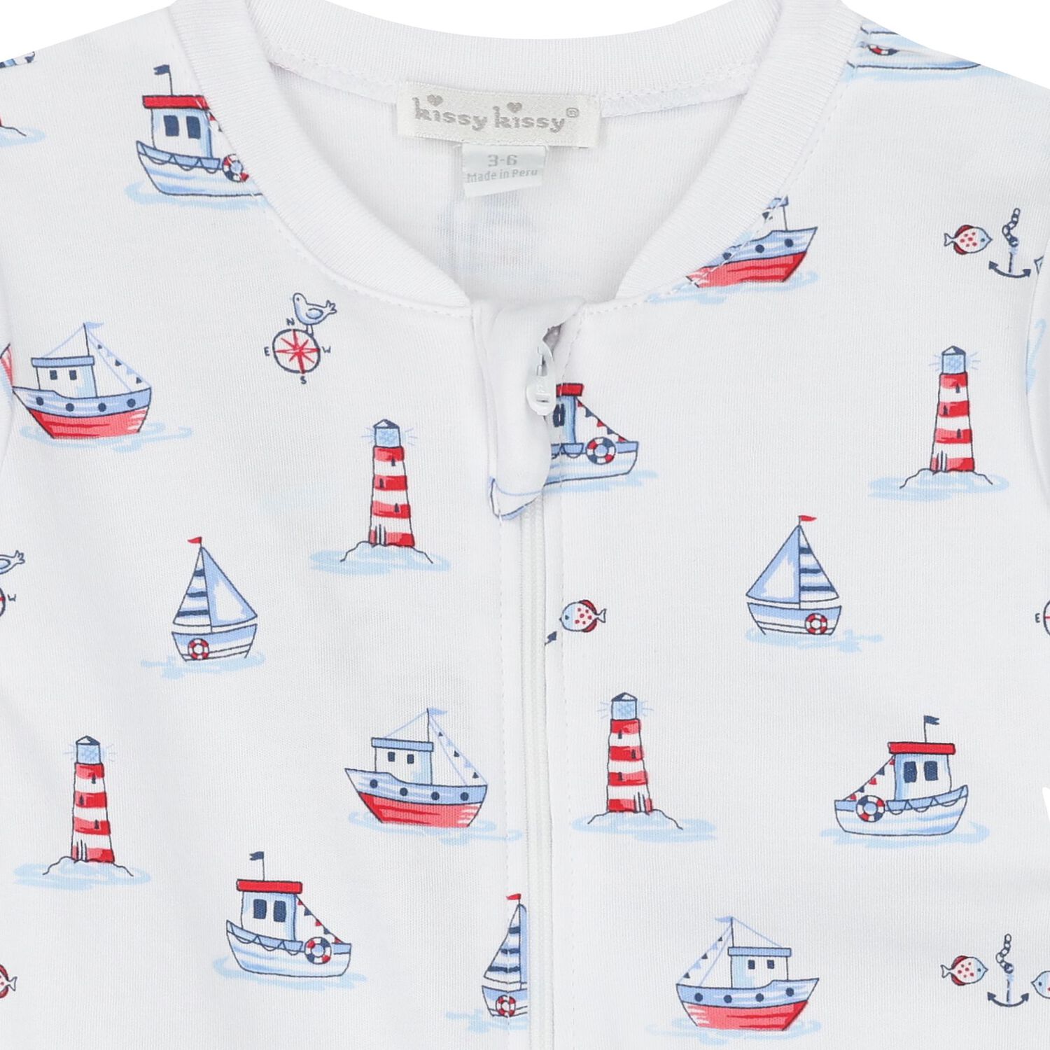 Baby Boys White Seas The Day Babygrow, 1, hi-res