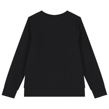 Boys Black Logo Sweatshirt