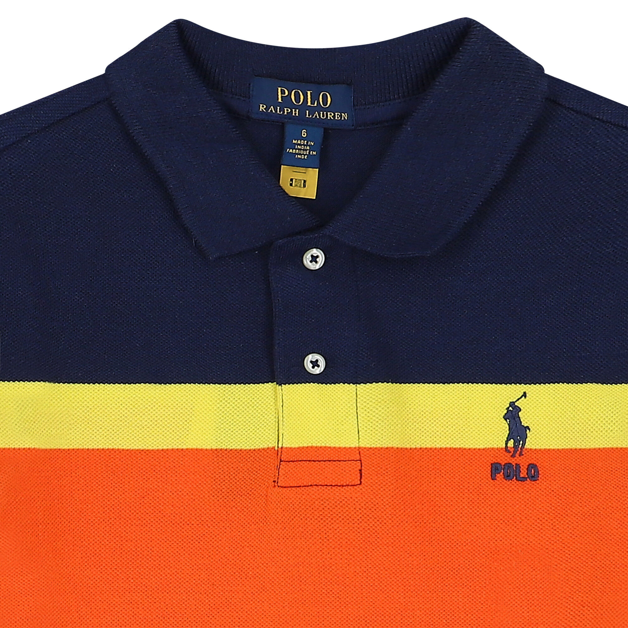 Orange and blue hot sale ralph lauren polo shirt