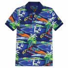 شيرت بالشعار باللون الازرق للاولاد , 1, hi-res