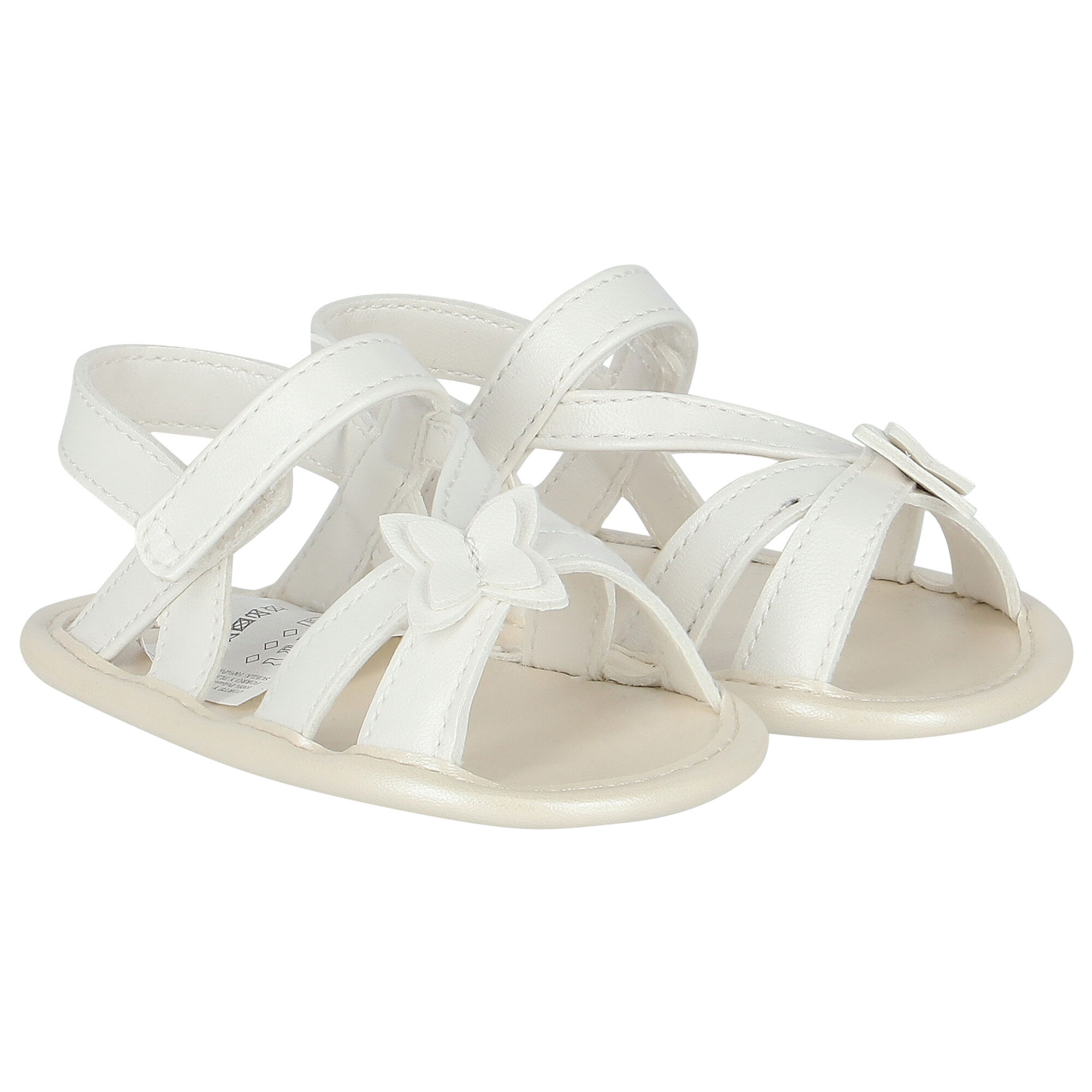 Mayoral Baby Girls White Pre Walker Sandals Junior Couture UAE