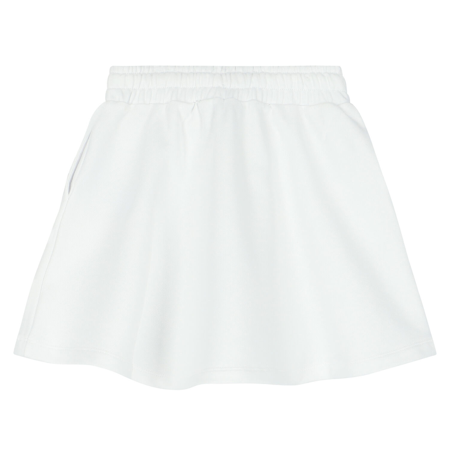 Girls White Teddy Logo Skirt, 1, hi-res image number null