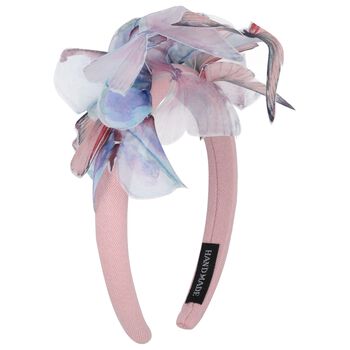 Girls Pink Butterly Headband