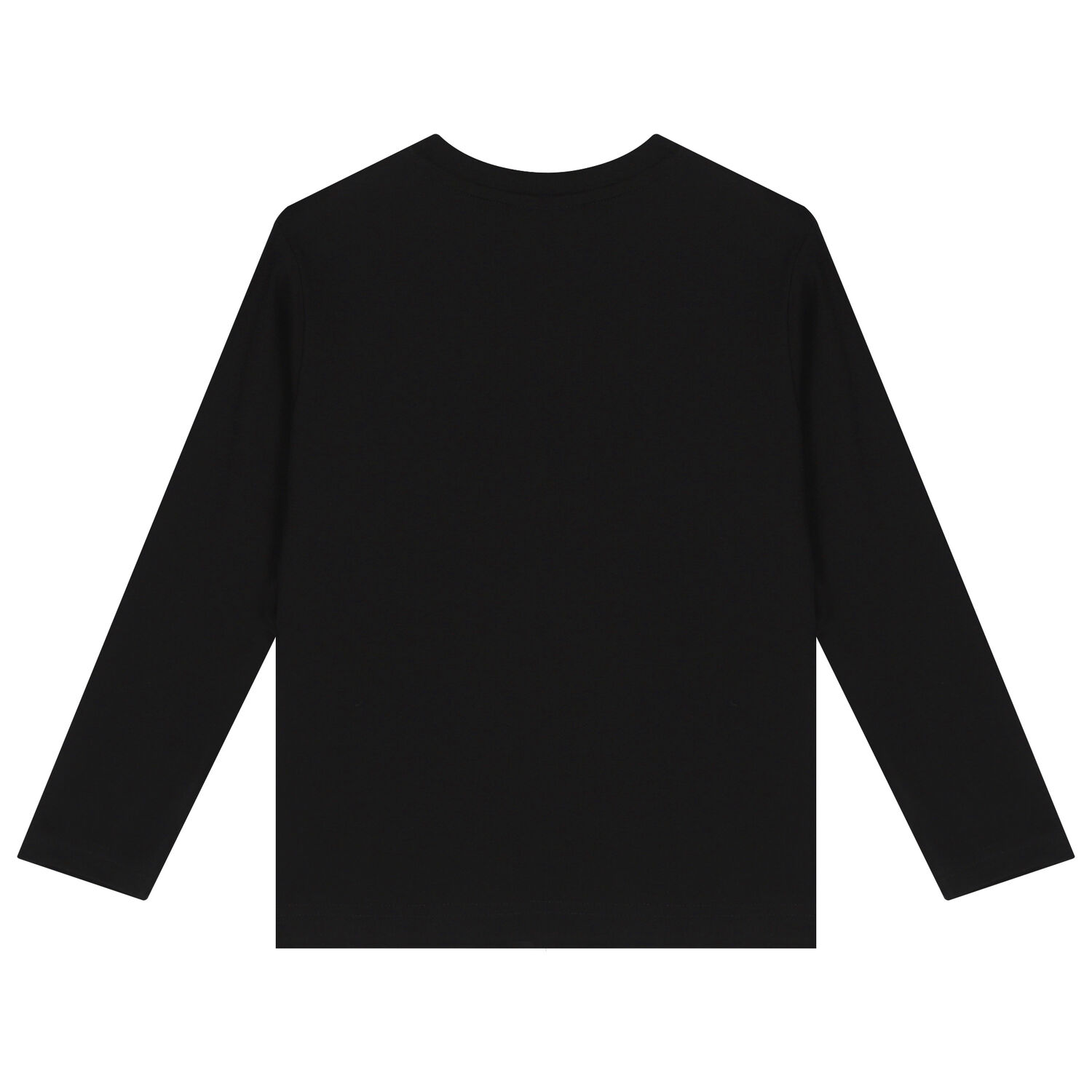 Boys Black Logo Long Sleeve Top, 1, hi-res image number null
