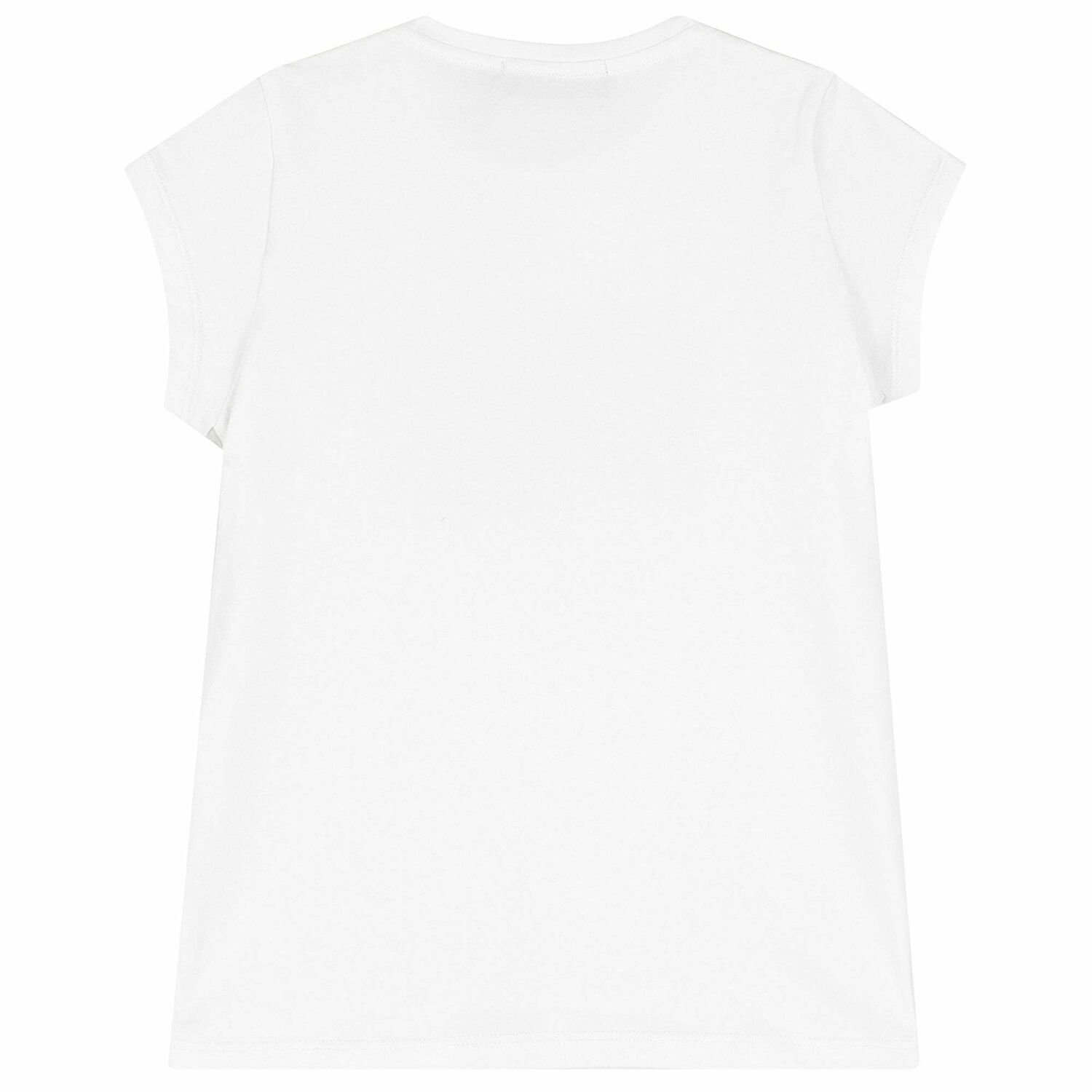 Girls White Logo T-shirt, 2, hi-res image number null