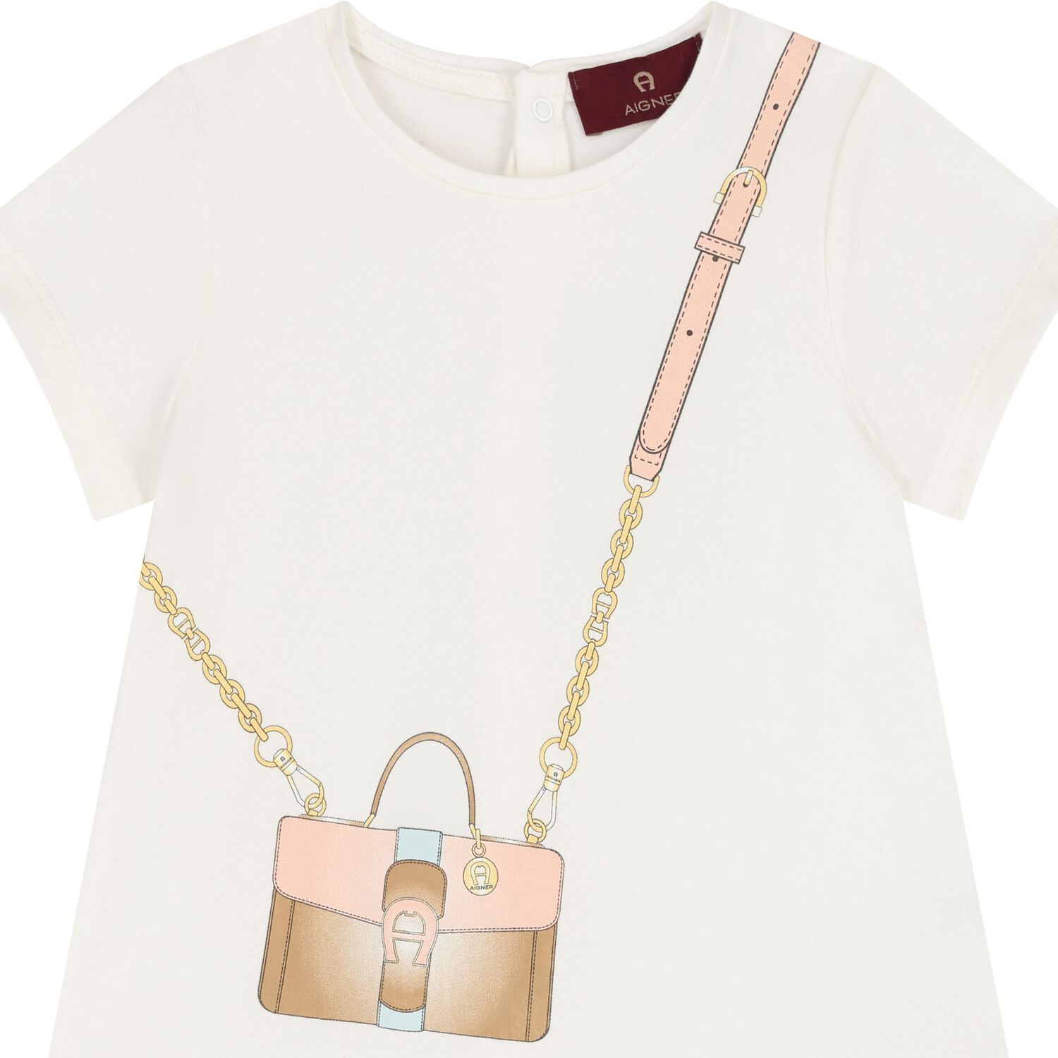 Younger Girls Ivory Crossbody Bag Dress, 1, hi-res