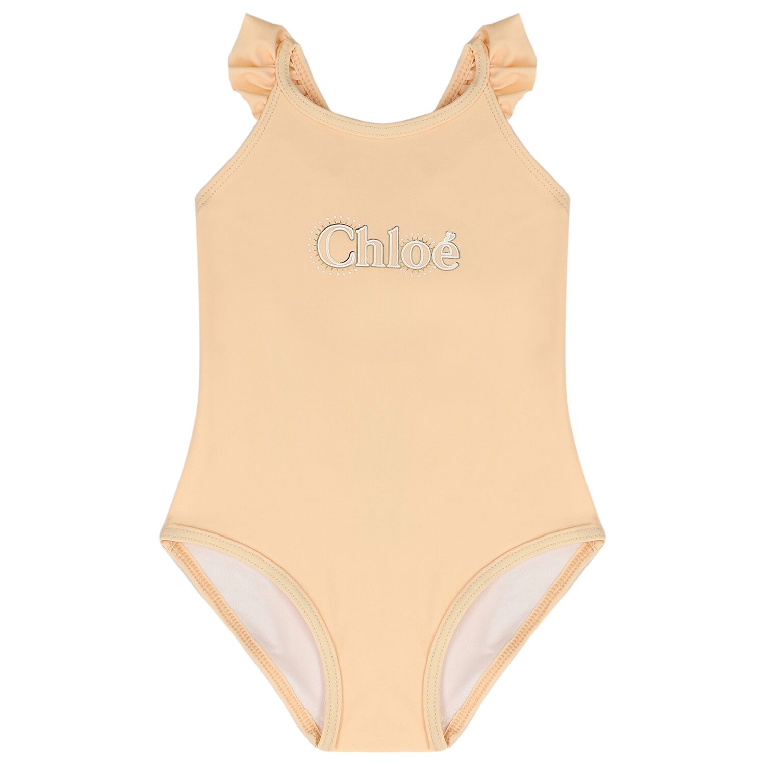 Younger Girls Pink Logo Swimsuit, 1, hi-res image number null