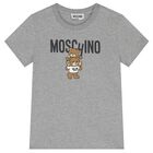 Grey Teddy Bear Logo T-Shirt, 7, hi-res