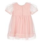 Baby Girls Pink Sequin Tulle Dress Set, 1, hi-res