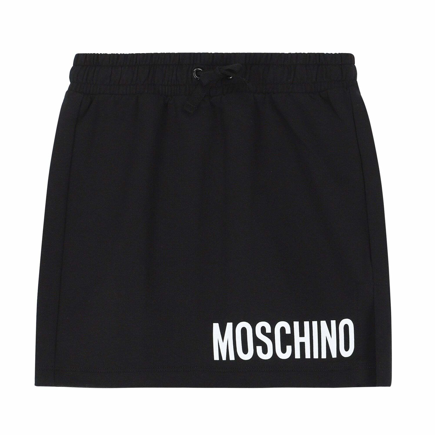 Girls Black Logo Skirt, 1, hi-res