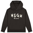 Brown Logo Hooded Top , 3, hi-res