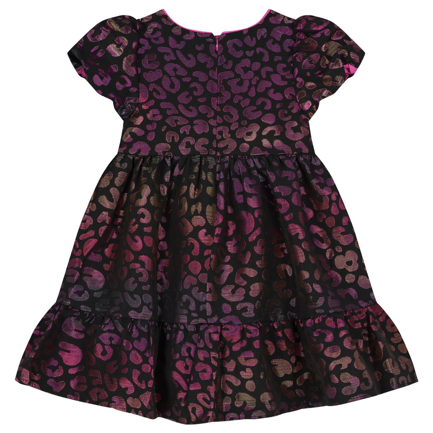 Girls Black Tiered Dress, 1, hi-res image number null