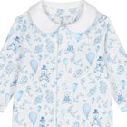 Boys White & Blue Toile de Jouy Babygrow Set, 1, hi-res