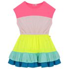 Girls Multi-Coloured Dress, 1, hi-res