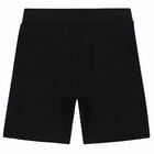 شورت بالشعار باللون الاسود للاولاد, 1, hi-res