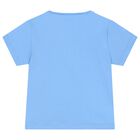 طقم أولاد شورت سباحة بطبعة باللون الأزرق والأبيض, 1, hi-res