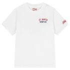 Boys White Logo T-Shirt, 1, hi-res