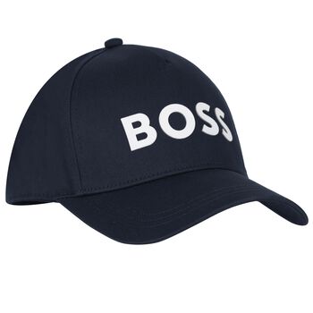 Boys Navy Blue Logo Cap