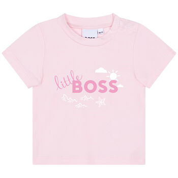 Baby Girls Pink Logo T-Shirt